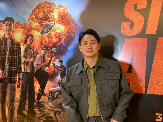 Kenny Austin hadir di gala premiere film Si Paling Aktor di Senayan, Jakarta Pusat, Jumat (24/10). Foto: Vincentius Mario/kumparan