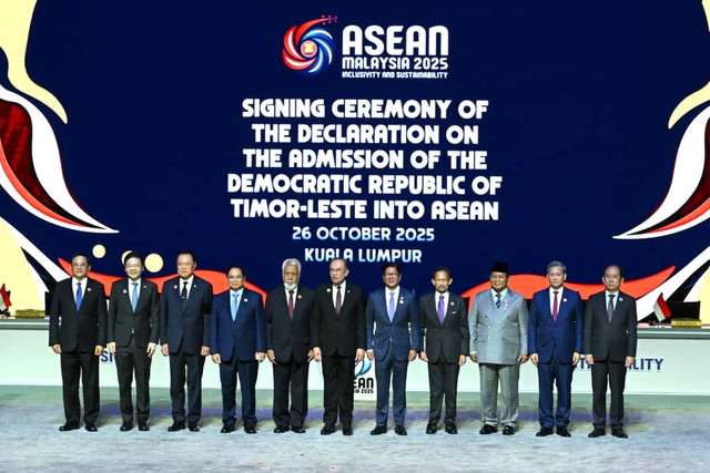 Presiden Prabowo Subianto menghadiri Konferensi Tingkat Tinggi (KTT) ke-47 ASEAN di Kuala Lumpur Convention Centre (KLCC), Kuala Lumpur, Malaysia, Minggu (26/10/2025). Foto: Kris/Biro Pers Sekretariat Presiden