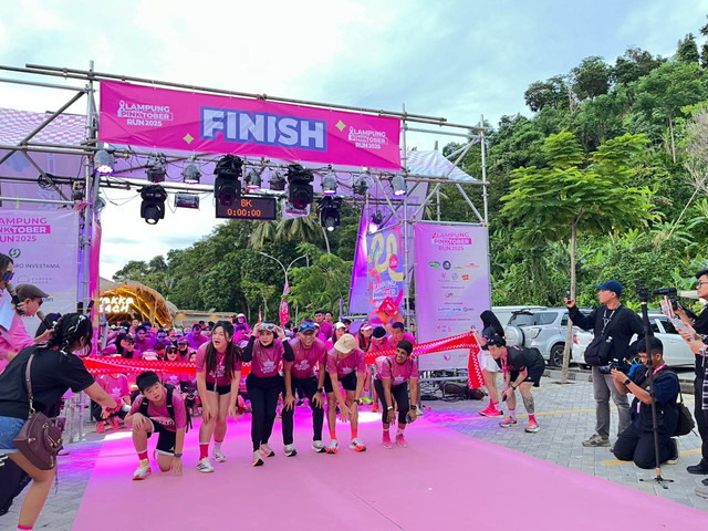 Lampung Pinktober Run 2025 di Kyokko Beach Pesawaran | Foto : Eka Febriani / Lampung Geh