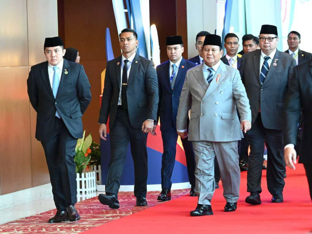 Presiden Republik Indonesia Prabowo Subianto menghadiri Konferensi Tingkat Tinggi (KTT) ke-28 ASEAN-Jepang yang digelar di Kuala Lumpur Convention Centre (KLCC), Malaysia, pada Minggu, (26/10/2025). Foto: Dok. Kris - Biro Pers Sekretariat Presiden