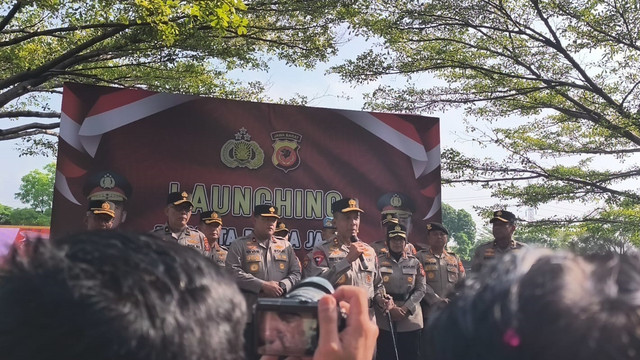 Kapolda Jabar, Irjen Pol Rudi Setiawan, dalam peluncuran mobil untuk Pamapta Polda Jabar, Senin (27/10/2025). Foto: Linda Lestari/kumparan