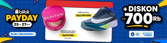 Rayakan momen gajian dengan Blibli Payday 25-27 Oktober. Foto: Blibli