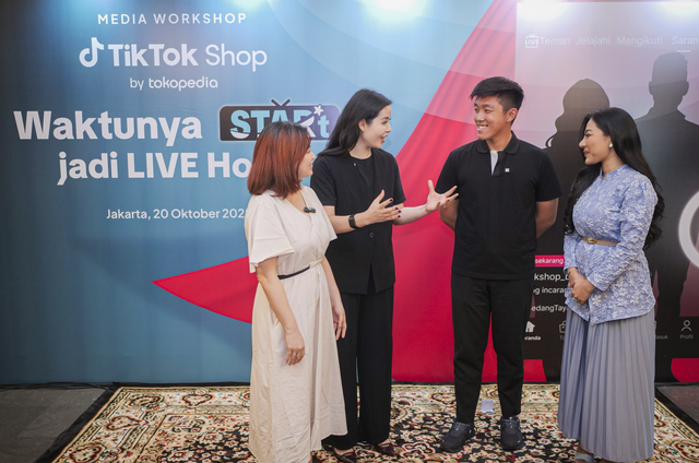 TikTok Shop by Tokopedia menegaskan komitmennya untuk terus mengembangkan talenta digital Indonesia, salah satunya lewat program WaktunyaSTARt!. Foto: Dok. TikTok Shop.