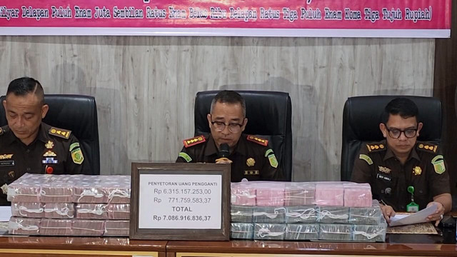 Kejari Deli Serdang amankan Rp 7 miliar dari dua kasus tindak pidana korupsi, Deli Serdang, Senin (27/10/2025). Foto: Kasi Intel Kejari Deli Serdang