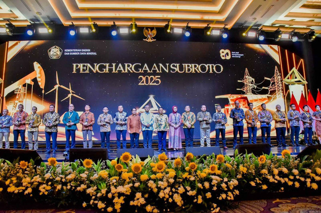 Kementerian ESDM menggelar Malam Penganugerahan Penghargaan Subroto, Jumat (24/10/2025). Foto: Dok. Kementerian ESDM