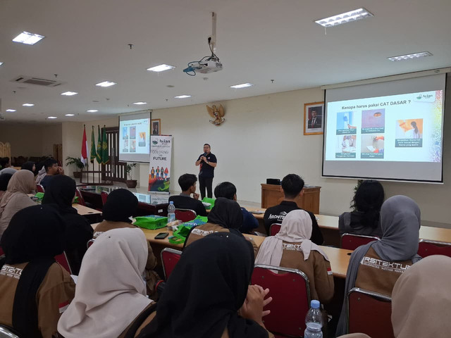 mahasiswa arsitektur UNISA Yogyakarta di acara Roadshow kampus avian