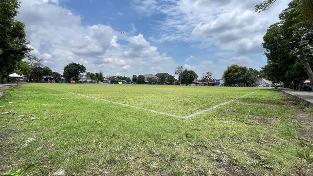 Kondisi Lapangan Mancasan, Kota Yogya. Foto: Pandangan Jogja/Gigih Imanadi Darma
