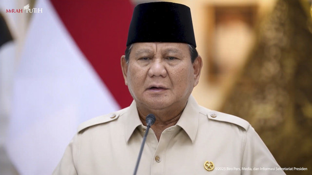 Presiden Prabowo Subianto menyampaikan peringatan 97 tahun Sumpah Pemuda. Foto: Dok. Sekretariat Presiden