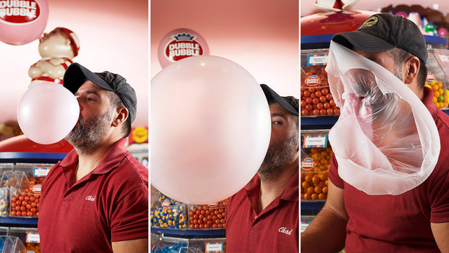Rekor untuk gelembung permen karet terbesar yang pernah ditiup. Foto: Guinness World Records