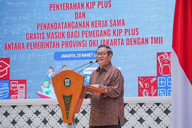 Gubernur DKI Jakarta, Pramono Anung, saat Peresmian Kerjasama Pemprov DKI Jakarta dengan TMII. Foto: Dok. Pemprov DKI Jakarta.