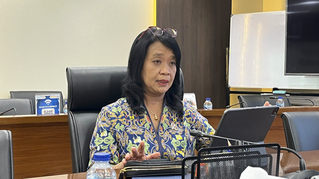 Wakil Menteri Pekerjaan Umum (PU) Diana Kusumastuti saat berbincang bersama media di kantor Kementerian PU, Rabu (29/10/2025). Foto: Fariza Rizky Ananda/kumparan
