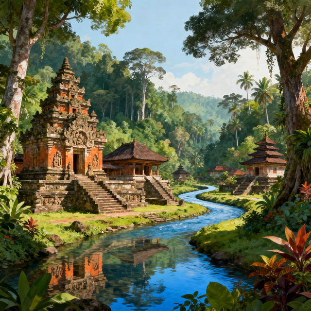 Ilustrasi Kerajaan Majapahit.