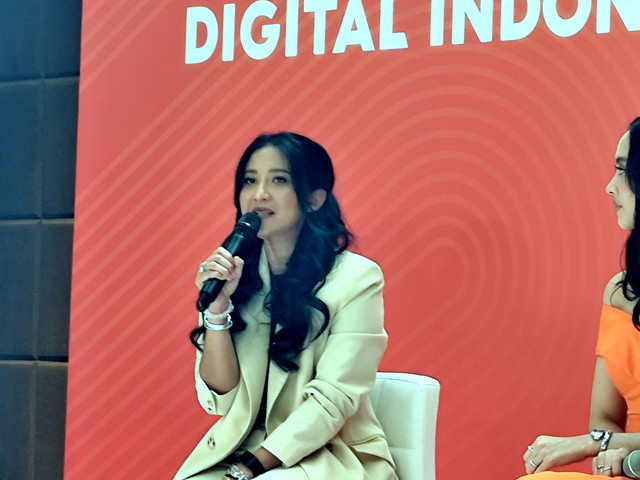 Direktur Shopee PayLater Indonesia, Anggie Ariningsih menghadiri gelaran Media Gathering Pertumbuhan Inklusi Keuangan Digital di Indonesia di Jakarta Selatan, Kamis (30/10/2025). Foto: Widya Islamiati/kumparan
