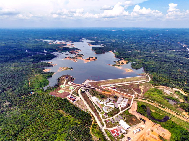 Suasana Bendungan Sepaku Semoi IKN. Foto: dok. Otorita IKN