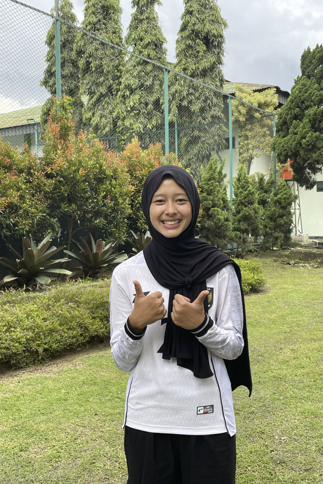 Diva Aulia Putri, pemain Timnas Wanita Indonesia U-17 asal Bandung. Foto: Aji Nugrahanto/kumparan