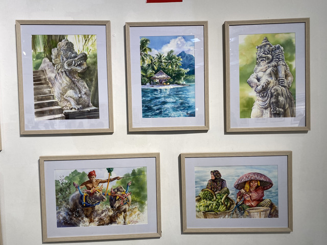 Pameran Pallet of Nations Indonesia Watercolor Summit (IWCS) di Museum Art:1 Jakarta (Dok. Hidayat Adhiningrat)