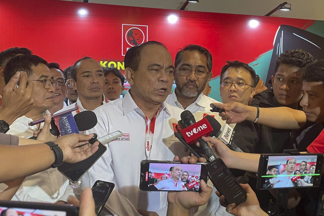 Ketua Umum DPP Projo, Budi Arie Setiadi, dalam agenda Kongres ke-III Projo, di Grand Sahid Jaya, Jakarta, Sabtu (1/11/2025). Foto: Fadhil Pramudya/kumparan