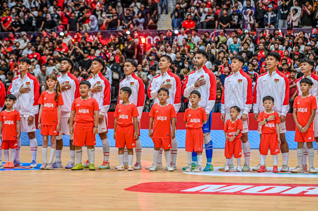 Timnas Futsal Indonesia menghadapi Australia pada laga Internasional Friendly Match di Indonesia Arena, Sabtu (1/11). Foto: Abi Suryadi/Kumparan