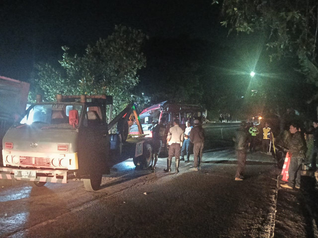 Lokasi kecelakaan di Dusun Cilangkap, Kecematan Wado, Kabupaten Sumedang, Jawa Barat, Sabtu (1/11/2025). Foto: Dok. Istimewa