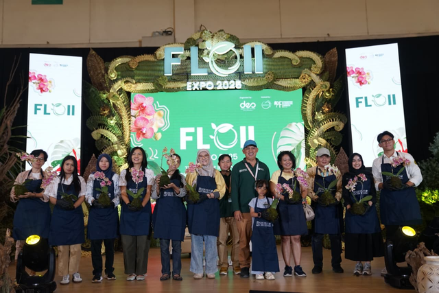 Floriculture Indonesia International (FLOII) Expo 2025 yang digelar di ICE BSD, Tangerang, pada 23–26 Oktober 2025. Foto: Dok. BRI