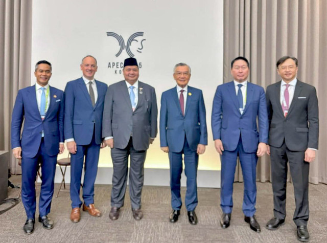 Menteri Koordinator Bidang Perekonomian Airlangga Hartarto mewakili Presiden Prabowo Subianto dalam acara ABAC Dialogue with APEC Economic Leaders di Gyeongju, Korea Selatan, Jumat (31/10/2025). Foto: Kemenko Perekonomian