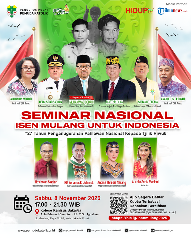 Seminar Nasional bertajuk “Isen Mulang untuk Indonesia”