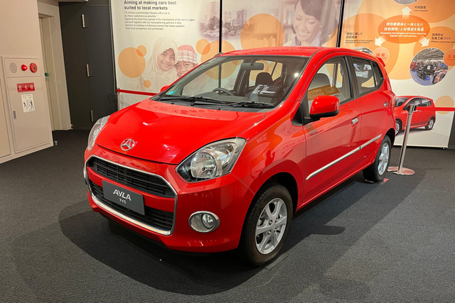 Daihatsu Ayla di museum Daihatsu Humobility Word di Osaka, Jepang. Foto: Fitra Andrianto/kumparan