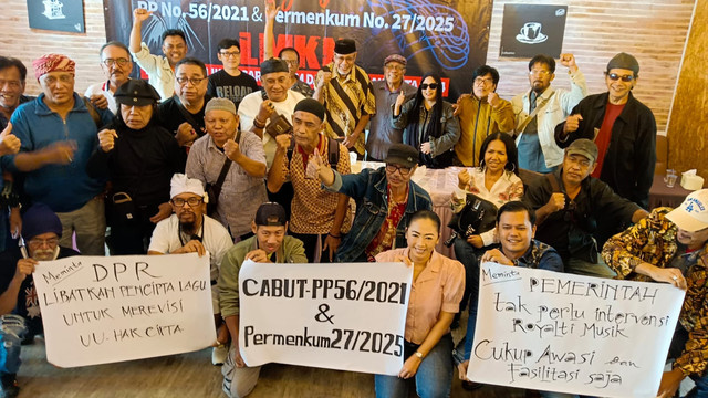 Pencipta lagu ajukan uji materiil PP No.56 Tahun 2021 ke MA. Foto: Dok. Istimewa