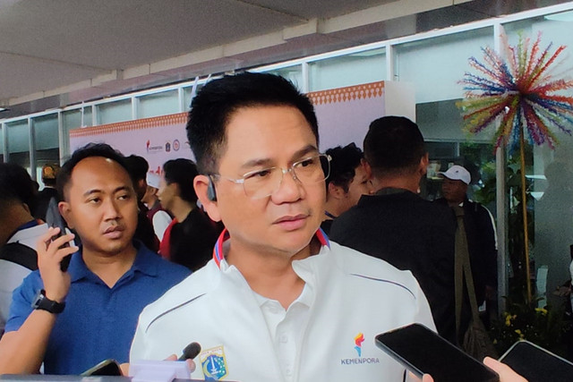 Kepala Dinas Perhubungan Pemprov Jakarta Syafrin Liputo di Jakarta International Velodrome, Jakarta, Minggu (2/11/2025). Foto: Rachmadi Rasyad/kumparan