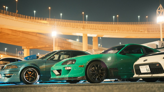 JDM Night ride di Daikoku Parking Area, Yokohama. Foto: Gesit Prayogi