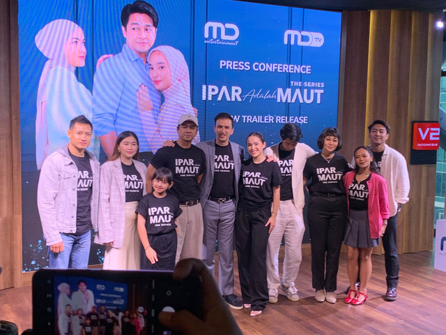 Jumpa pers serial Ipar Adalah Maut di MD Place, Setiabudi, Jakarta Selatan, Senin (3/11/2025). Foto: Vincentius Mario/kumparan