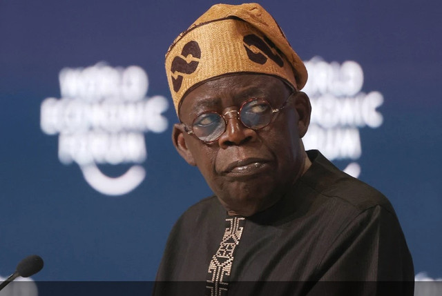 Presiden Nigeria Bola Ahmed Tinubu, dalam sebuah forum internasional (Sumber: Kumparan)