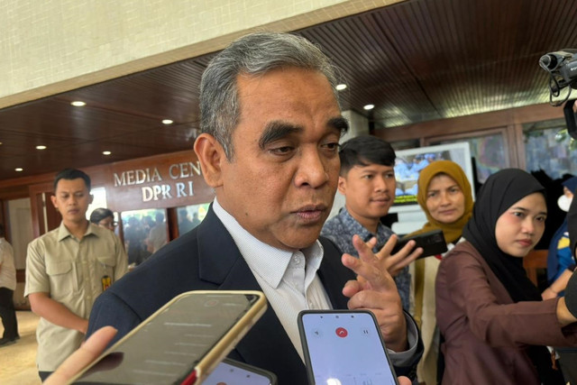 Ketua MPR RI Ahmad Muzani di gedung DPR RI, Senayan, Jakarta pada Selasa (4/11/2025). Foto: Abid Raihan/kumparan