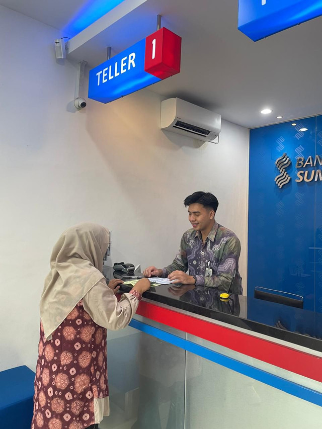 Pelayanan di Bank Sumsel Babel/ist.