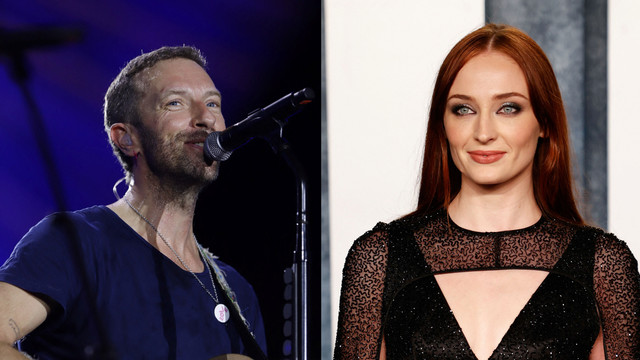Kolase Chris Martin dan Sophie Turner.