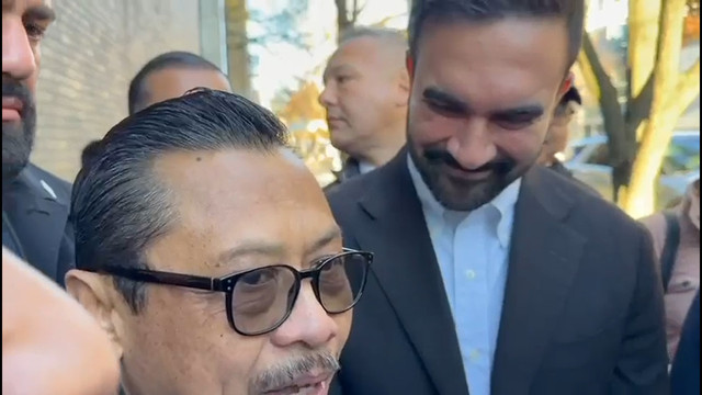 Shamsi Ali saat bertemu Zohran Mamdani, 4 November 2025. Foto: Dok. Istimewa