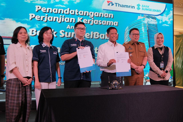 PT Thamrin Brothers selaku dealer resmi Yamaha di Sumsel dan Bangka Belitung menggandeng Bank Sumsel Babel untuk menghadirkan skema pembiayaan sepeda motor khusus bagi ASN. Foto : Dok PT Thamrin Brothers