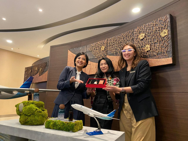 Kolaborasi Atsiri dengan Garuda Indonesia. Foto: Atsiri