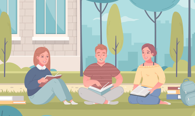 Ilustrasi Kehidupan Kampus (sumber: freepik)