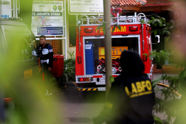 Suasana pasca-ledakan di SMAN 72 Jakarta. Foto: Iqbal Firdaus/kumparan