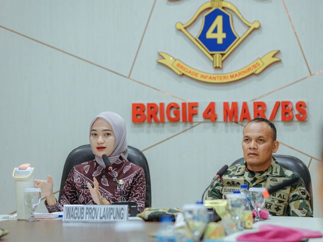 Wakil Gubernur Lampung, Jihan Nurlela saat memimpin Rapat Koordinasi Field Oversight Visit (FOV) Technical Working Group (TWG) Program Malaria 2025 | Foto : Dok. Adpim