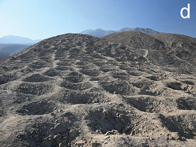 Ribuan lubang misterius Monte Sierpe yang membentang di lereng pegunungan Andes. Foto: C. Stanish/J.L. Bongers via Antiquity. 