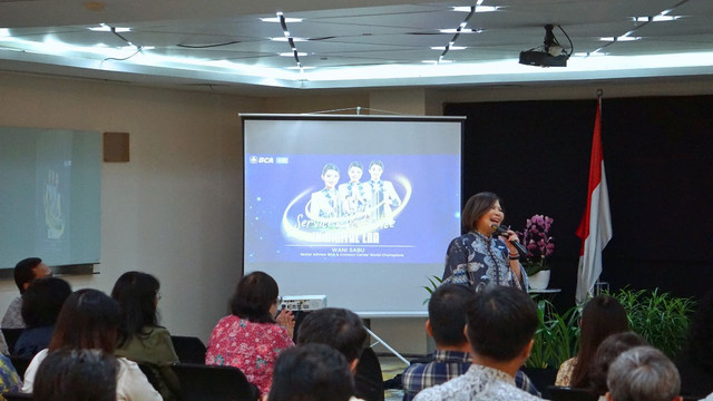 Suasana sesi Leader Talks bersama Nathalya Wani Sabu di Kampus Semanggi (Sumber: Unika Atma Jaya)
