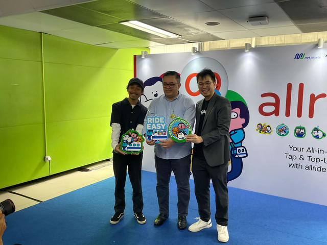 Acara "Introducing allride" di Stasiun MRT Blok M BCA, Jakarta Selatan, Selasa (11/10/2025). Foto: Najma Ramadhanya/kumparan