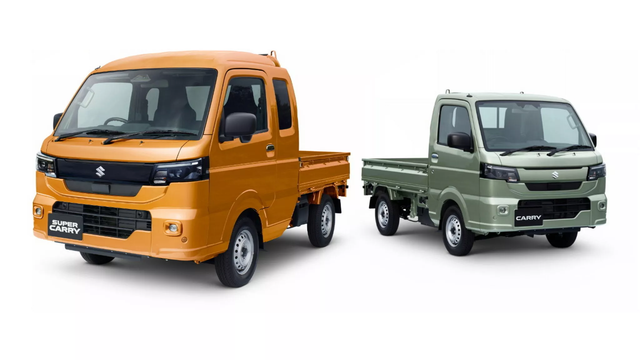 Suzuki Carry (kanan) dan Super Carry (kiri). Foto: Dok. Carscoops
