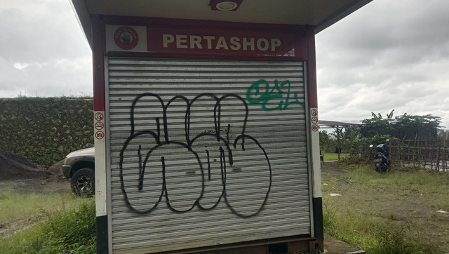 Fasilitas umum menjadi sasaran pelaku vandalisme (Dokumentasi Pribadi)