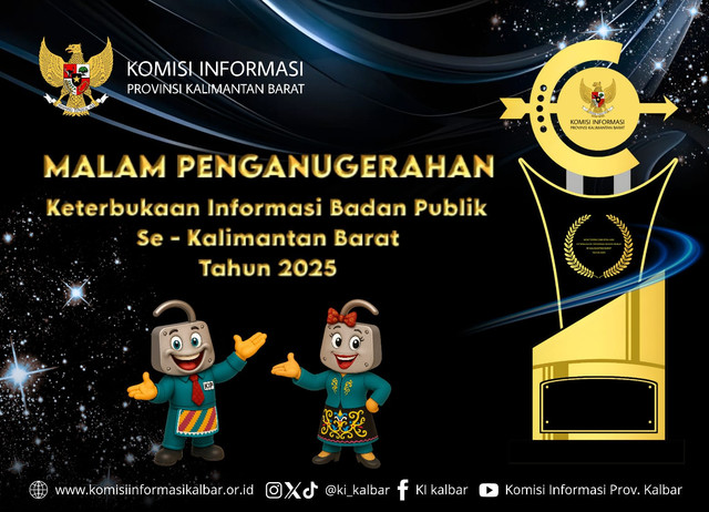 Malam Penganugerahan Keterbukaan Informasi Publik siap digelar. Foto: Dok. KI Kalbar