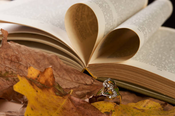 Ilustrasi halaman buku yang terbuka berbentuk hati. (Sumber: https://www.istockphoto.com).