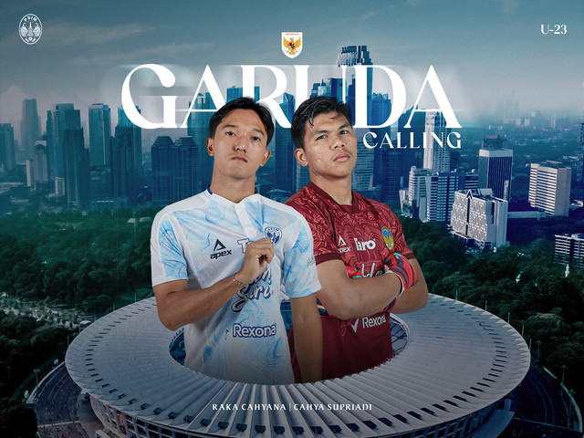 Dua pemain PSIM Jogja, Raka Cahyana Rizky dan Cahya Supriadi. Foto: Dok. PSIM