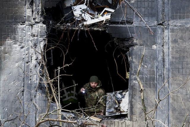 Serangan Rusia ke Ukraina pada November 2025 lalu. Foto: Thomas Peter/Reuters